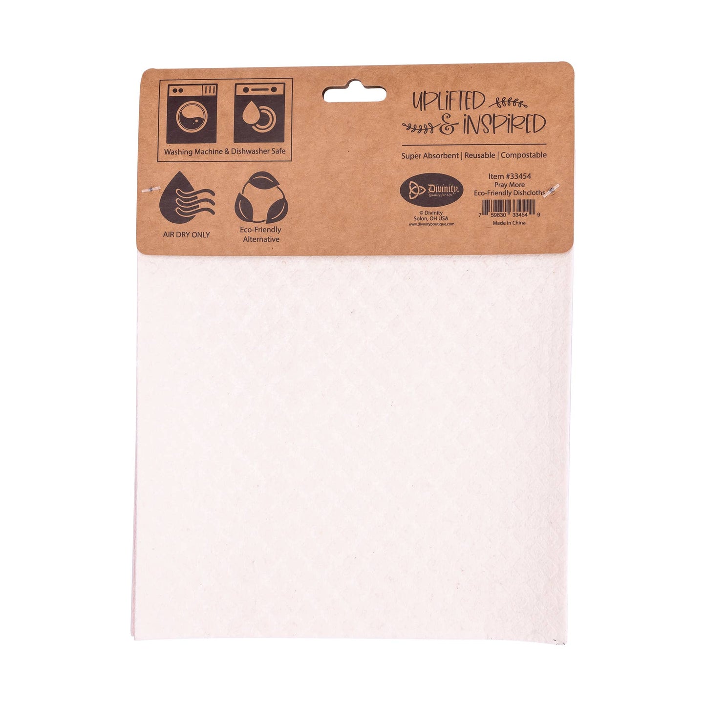 Divinity Boutique - ECO Friendly Dishcloth Set: Pray More
