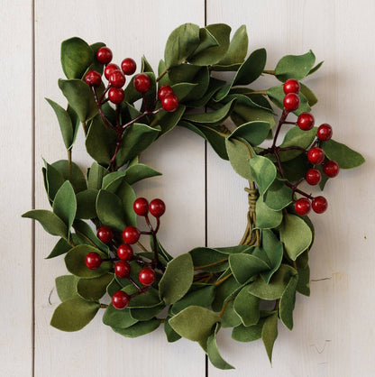 Wreath/Candle Ring Greens with Berries