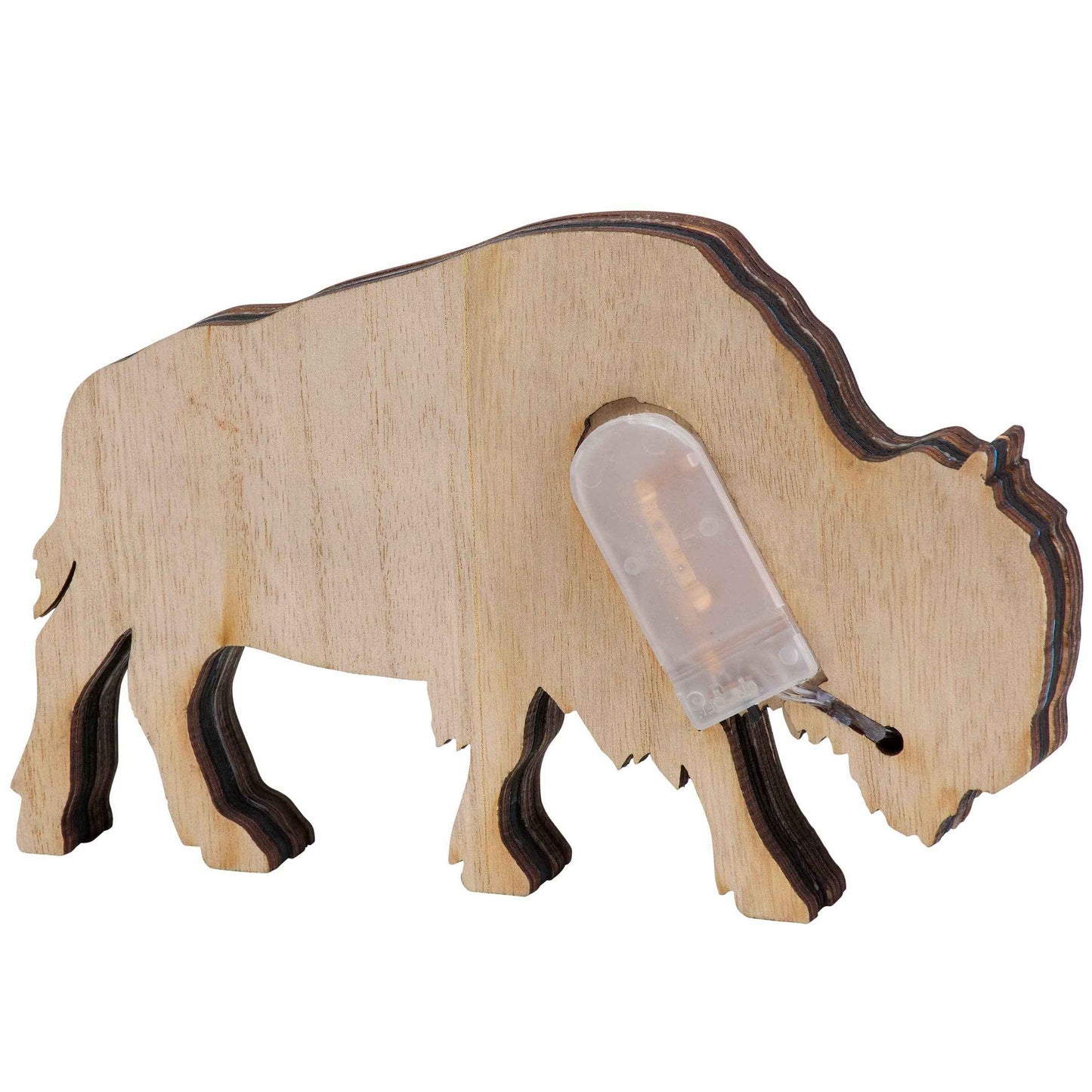 Lighted Bison Sitter