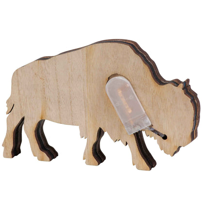 Lighted Bison Sitter