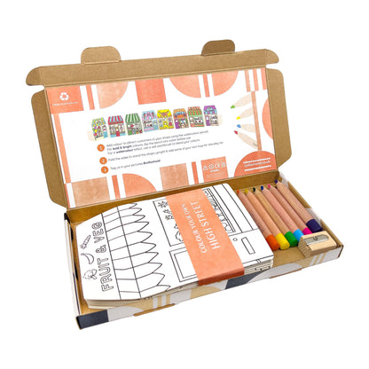 Cotton Twist - Colour Your Own High Street Kit With Watercolour Pencils