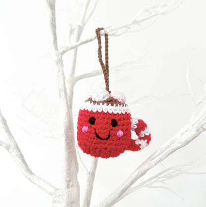 Hot Cocoa Christmas Ornament with Marshmallows