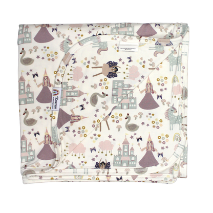 Manta de bambú para bebé Once Upon Princess, regalo para bebé