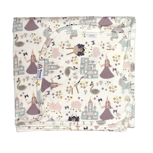 Once Upon Princess Bamboo Baby Blanket Baby Gift Swaddle