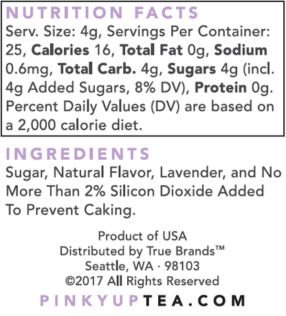 Lavender Sugar - 3.5oz Glass Jar