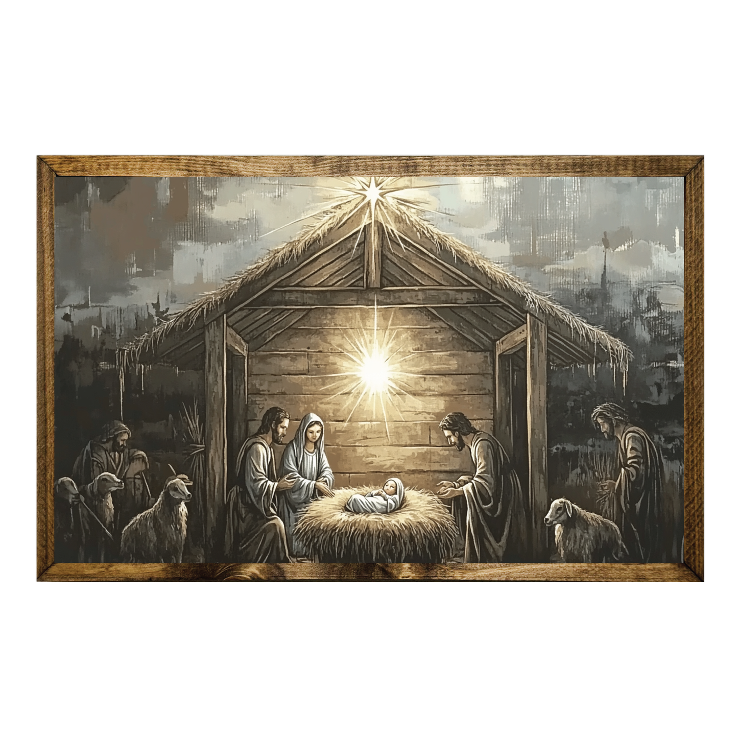 WATERCOLOR NATIVITY BABY JESUS