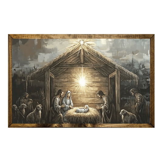 WATERCOLOR NATIVITY BABY JESUS