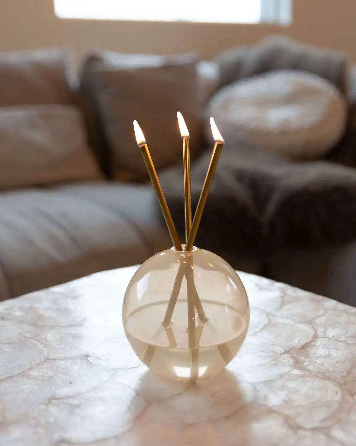Neva Pampas Glass Vase for Everlasting Candles [x6 Vases]