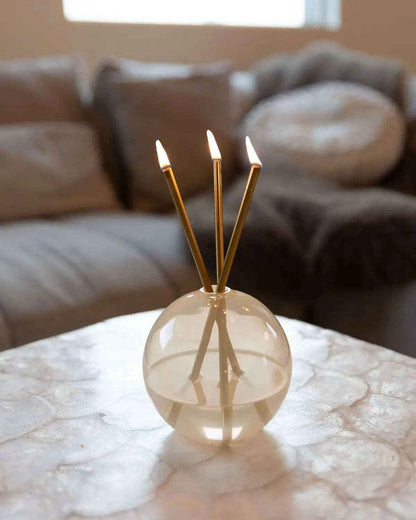 Neva Pampas Glass Vase for Everlasting Candles [x6 Vases]