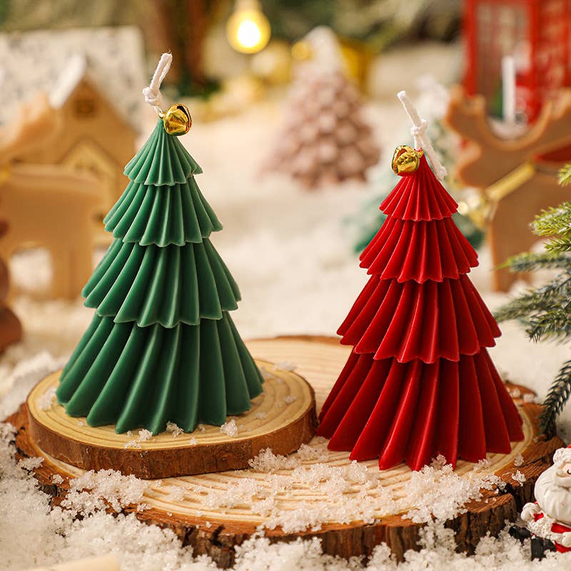 Velas Meta - Vela de aromaterapia para decoración del hogar con árbol de Navidad CM032