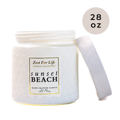 Sunset Beach – 28oz Zest For Life Luxury Candle