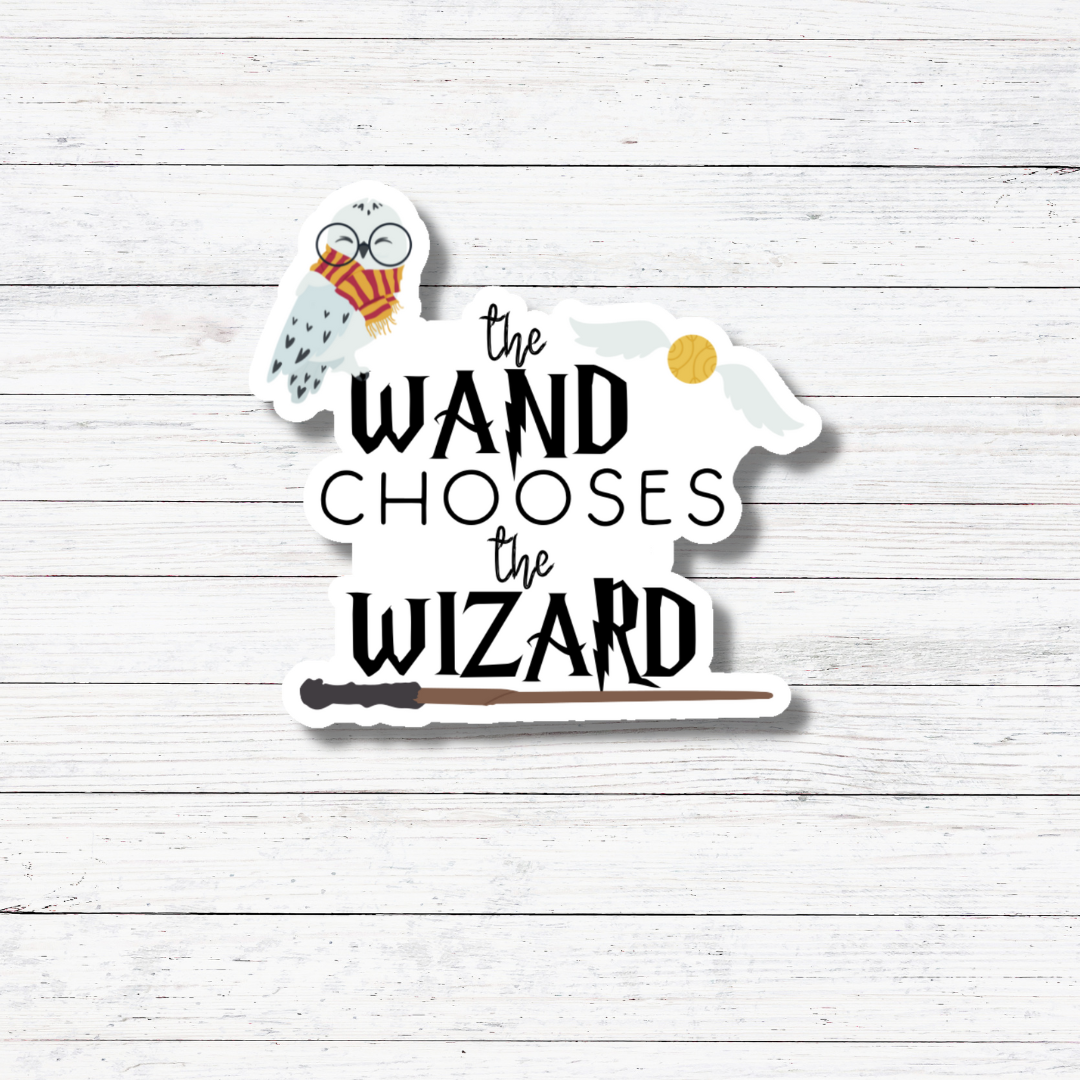 Oily Graphic Creations - Wand Chooses- Harry Potter Sticker/Magnet