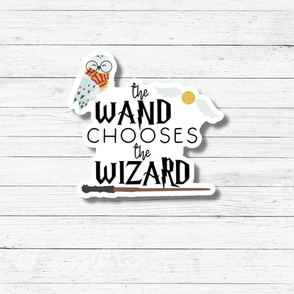 Oily Graphic Creations - Wand Chooses- Harry Potter Sticker/Magnet
