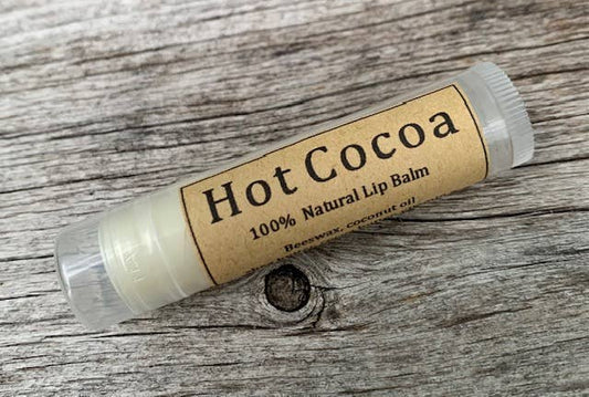 Bálsamo labial natural de chocolate caliente