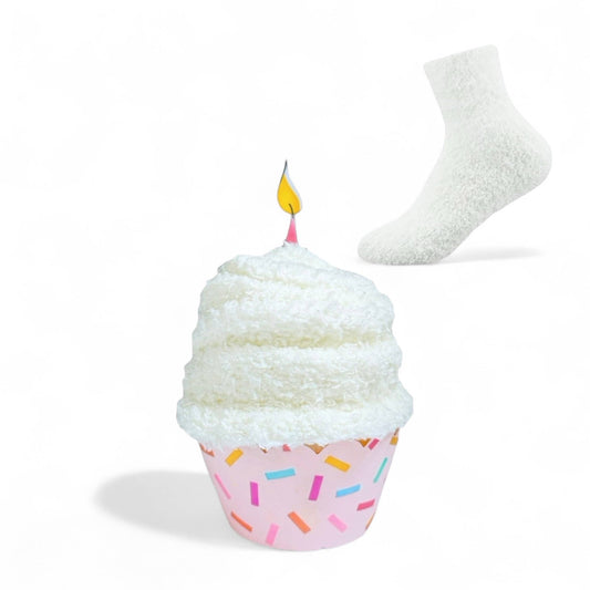 Dabble Doll - Cozy Cupcake Socks | Happy Birthday Gift