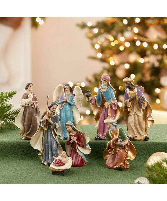 6.25"RESIN NATIVITY SET 8PC