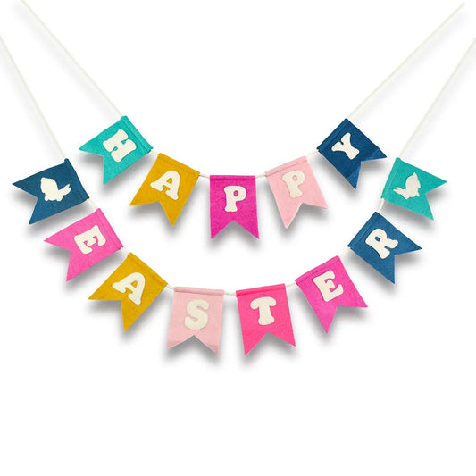 Banner de Felices Pascuas en Fieltro