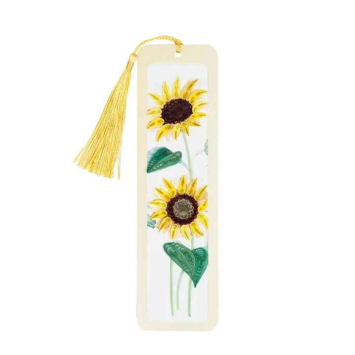 Handmade Quilled Paper Sunflowers Bookmark