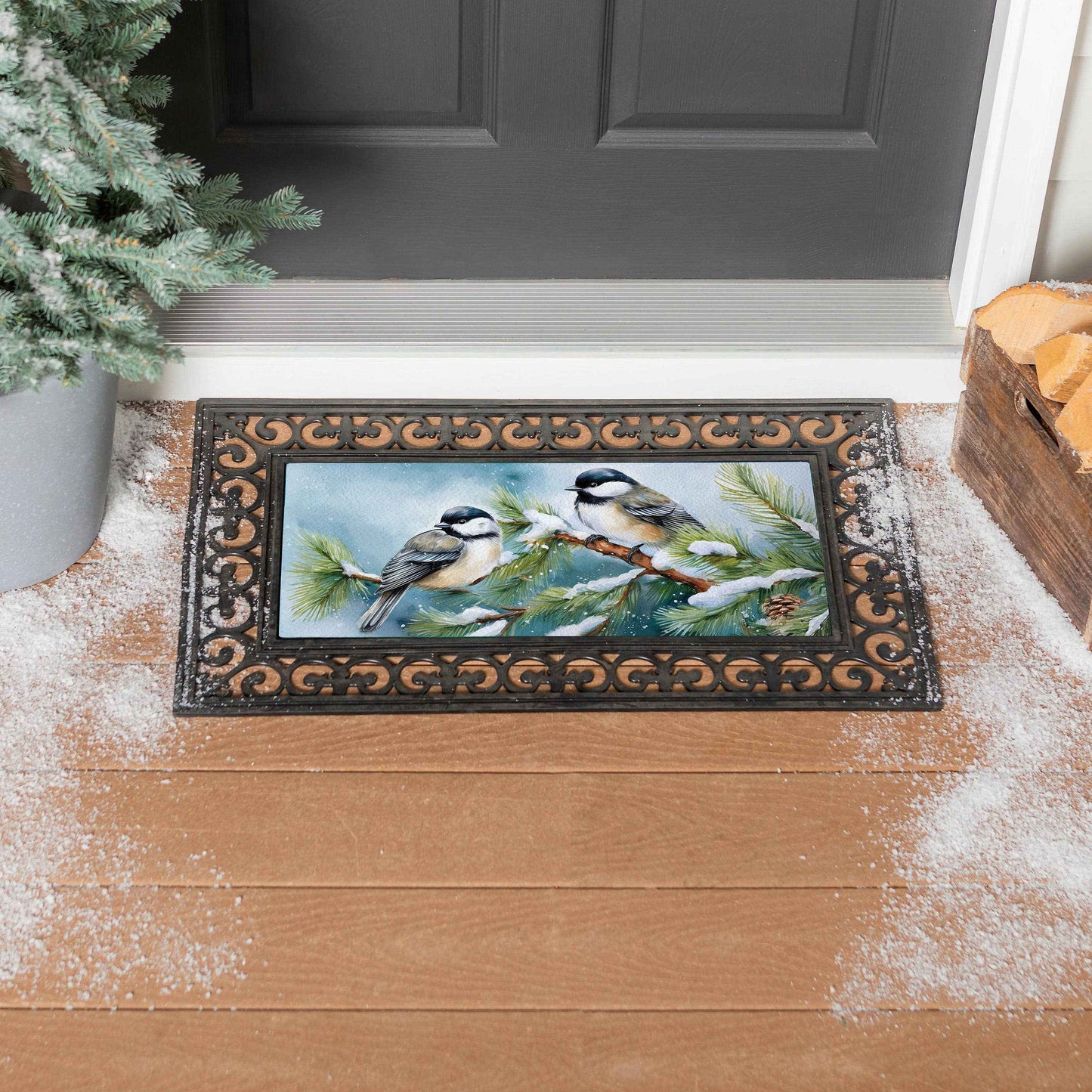 Winter Chickadee Friends Sassafras Switch Mat
