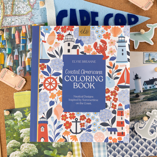 Elyse Breanne Design - Coastal Americana Coloring Book