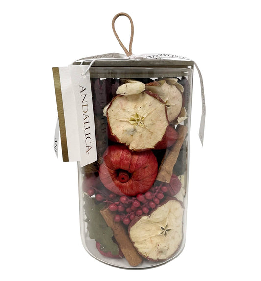 Botanical Potpourri Apple Cider Cinnamon in Jar