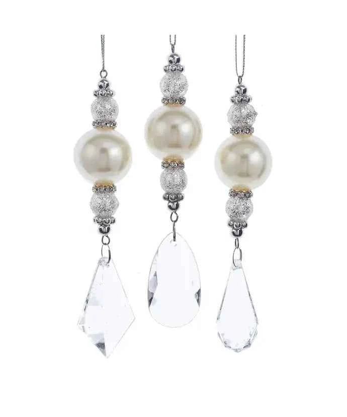 5.5"PRL PENDNT W/CLEAR ACRYLC DROP 3A