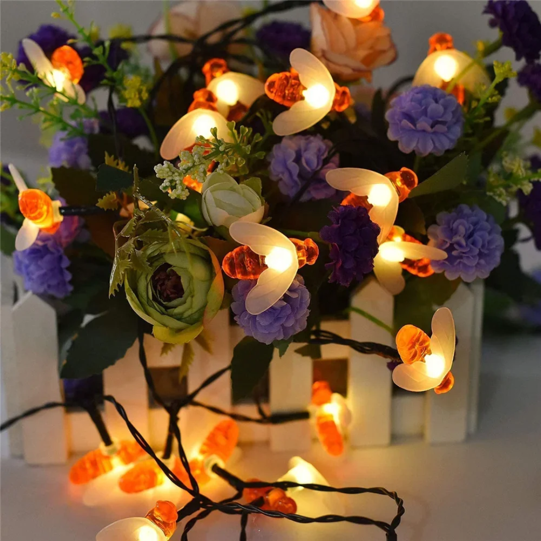 Solar Bee LED String Lights for Garden Decor