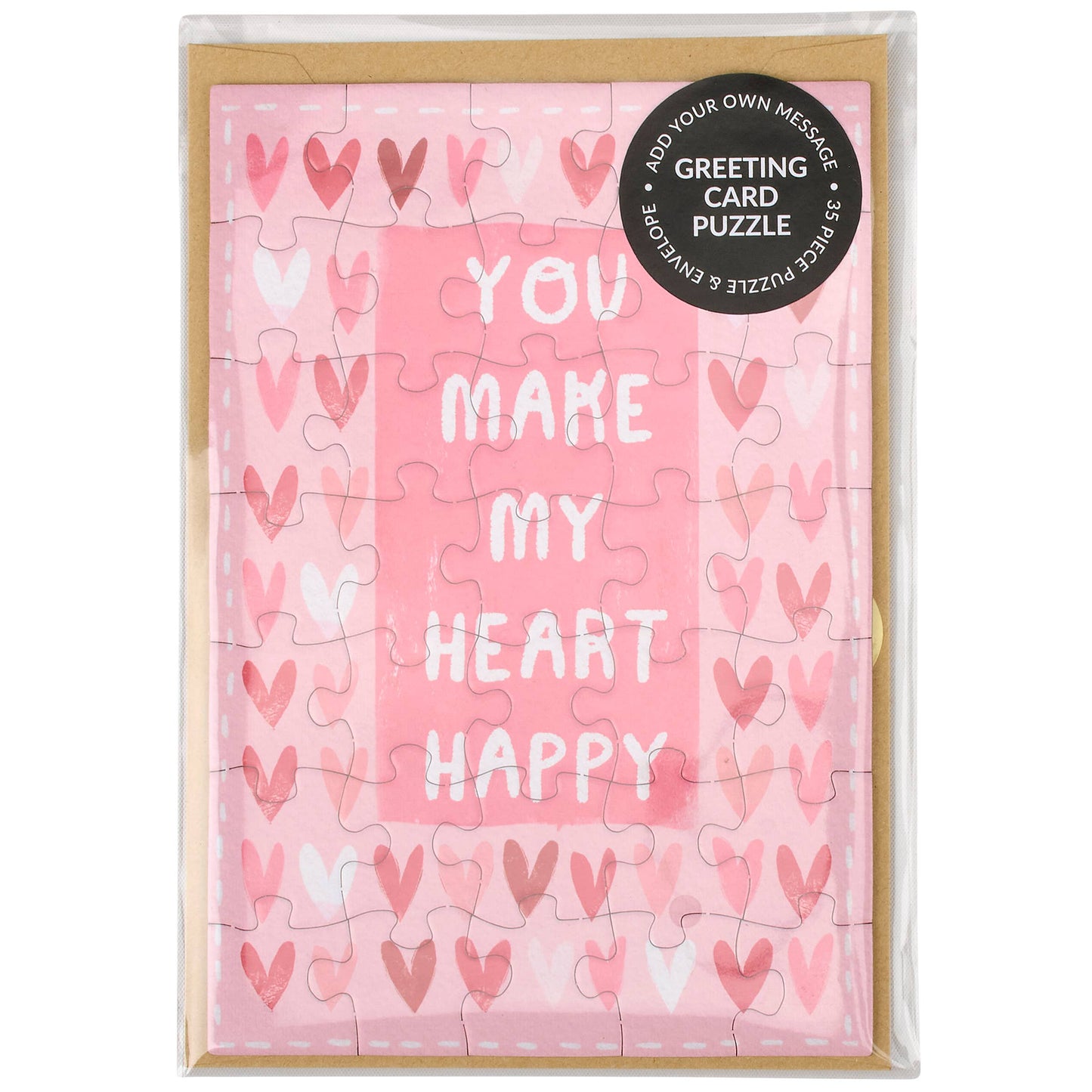You Make My Heart Happy Puzzle Card