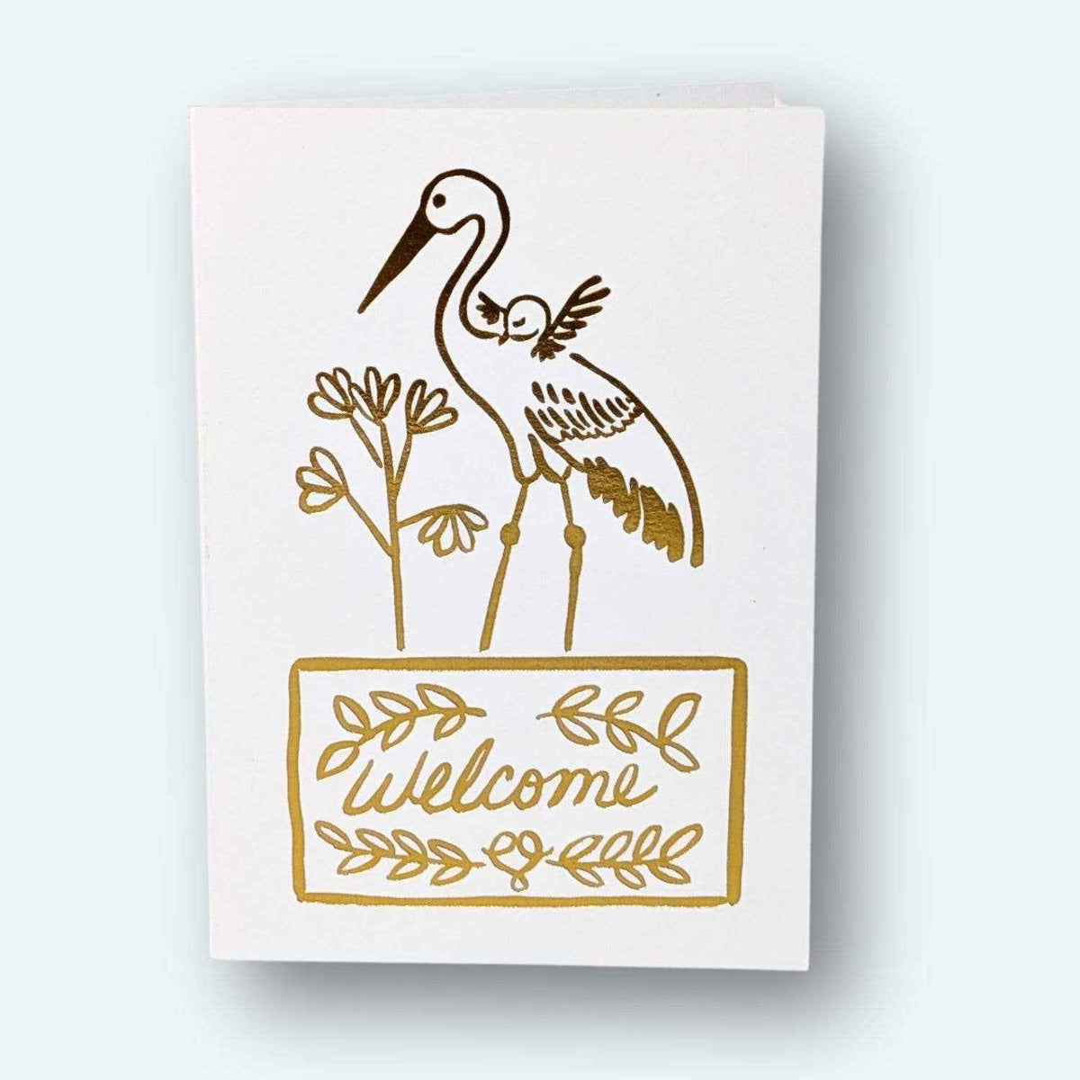 Enclosure Card - Welcome Stork