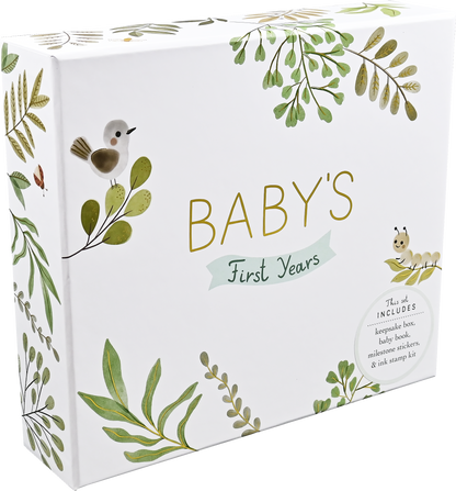Baby's First Years-A Modern Memory Book with Keepsake Box