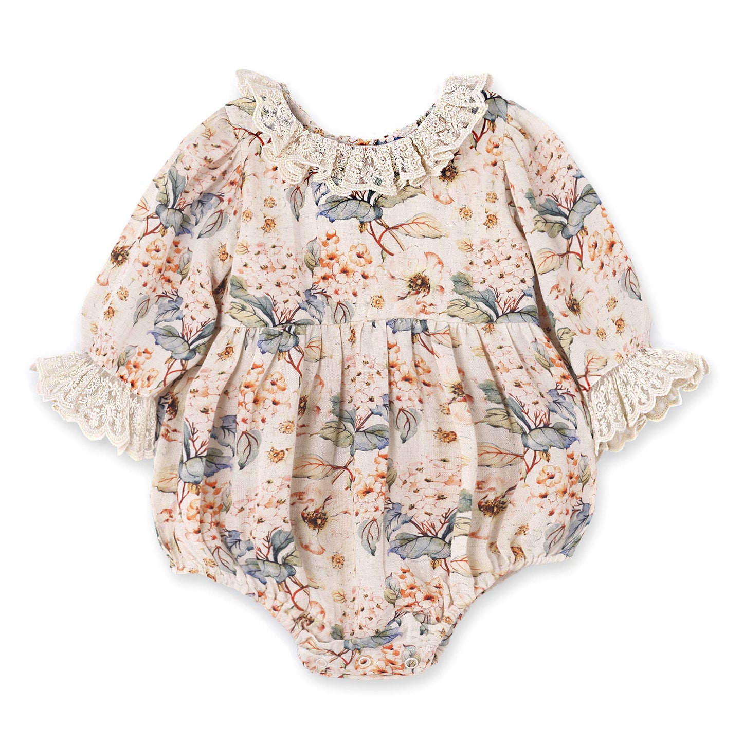 Vintage Floral Baby Girl Bodysuit – 0-3M