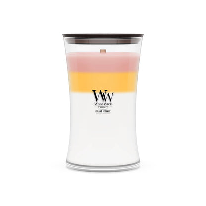 Island Getaway Trilogy Medium Hourglass Candle, 9.7 oz