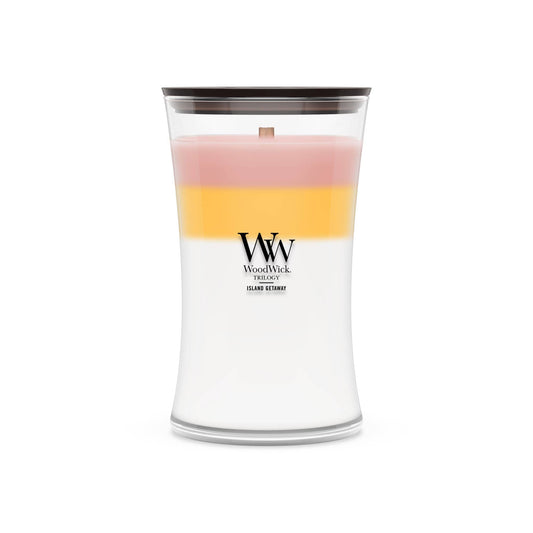 Island Getaway Trilogy Medium Hourglass Candle, 9.7 oz