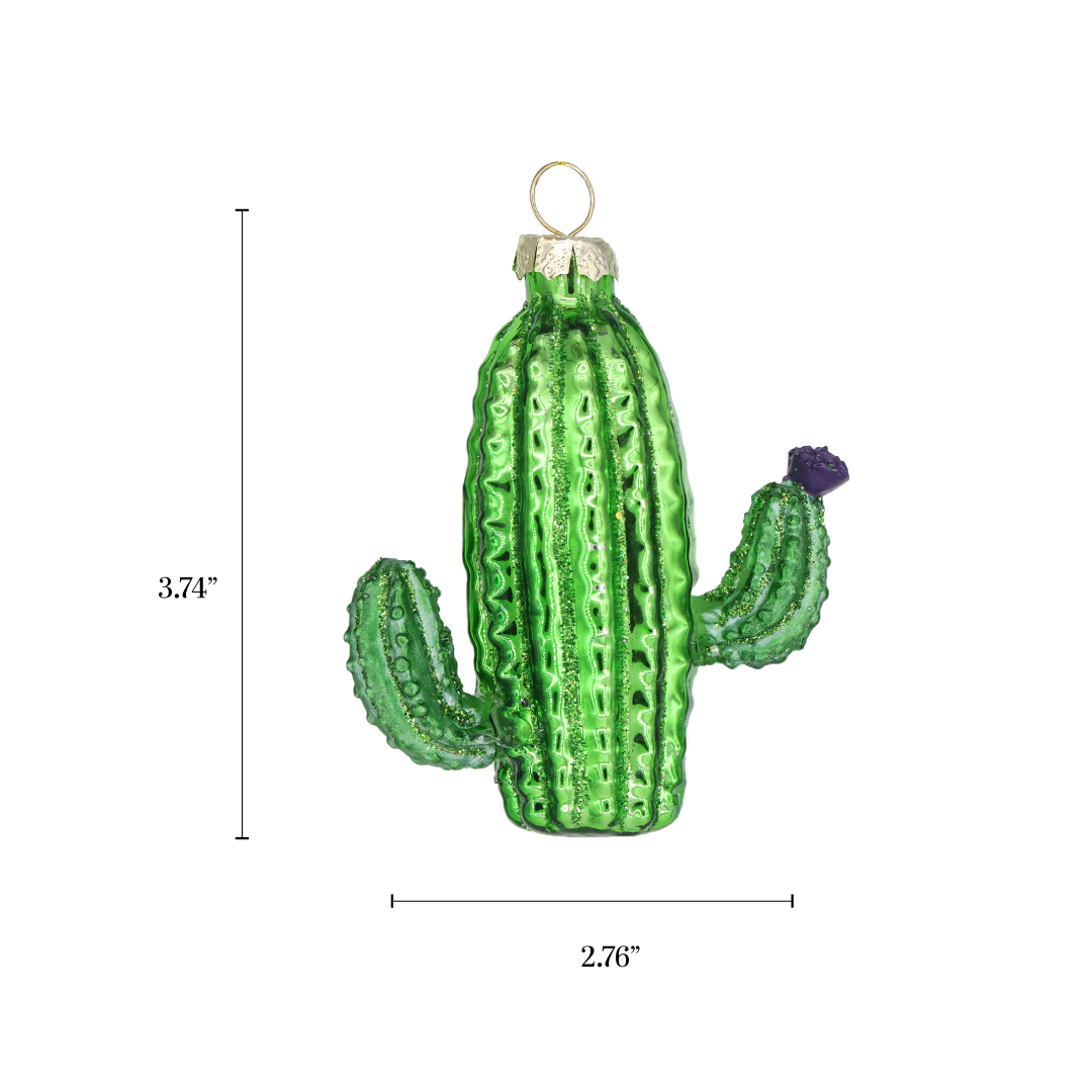 Cactus Christmas Ornaments Handmade Unique Vintage