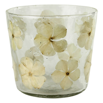 Enameled Flower Hurricane - Small