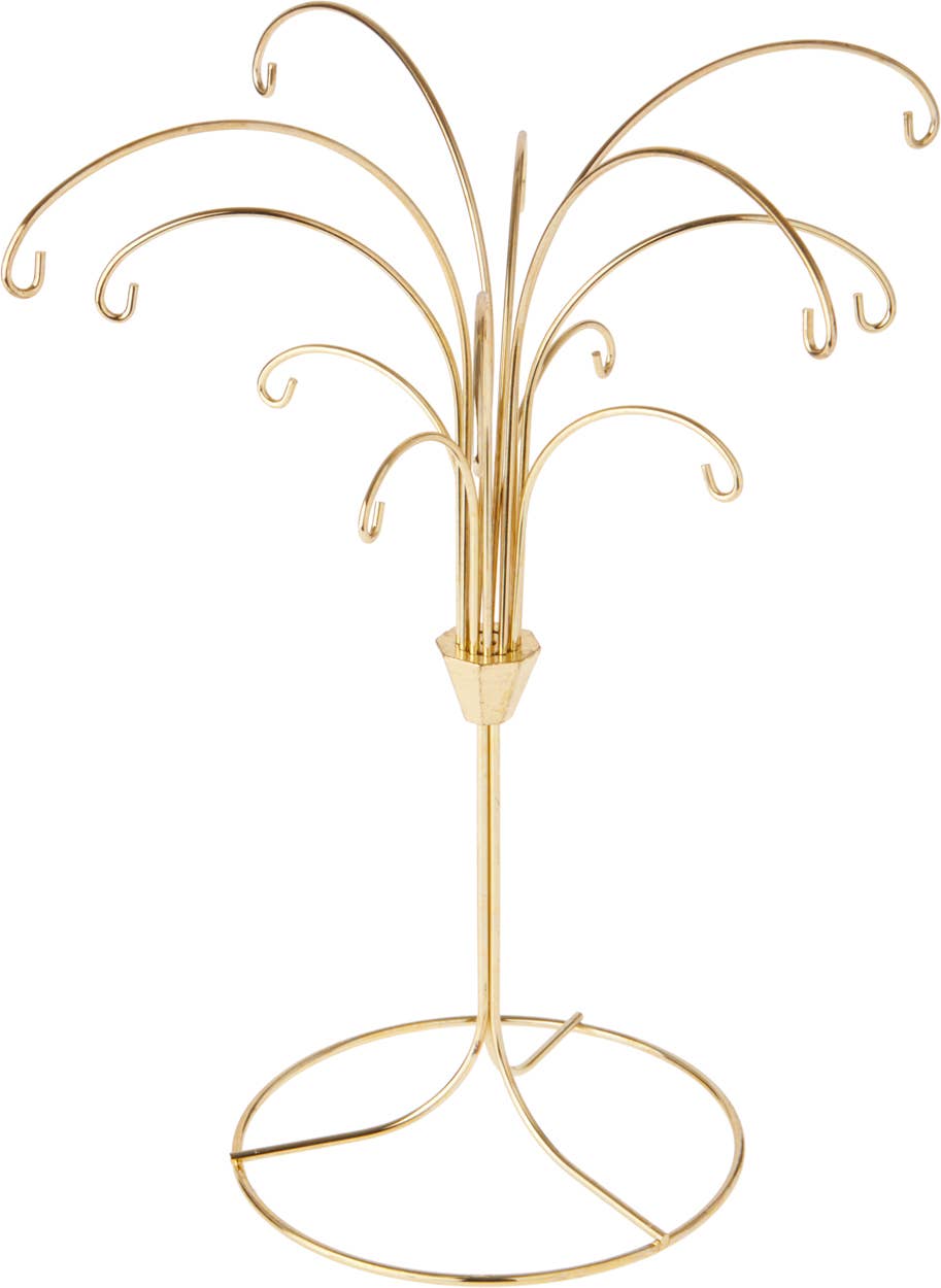 12 Arm Ornament Stand, Tree, 11.5" H x 10" W x 10" D