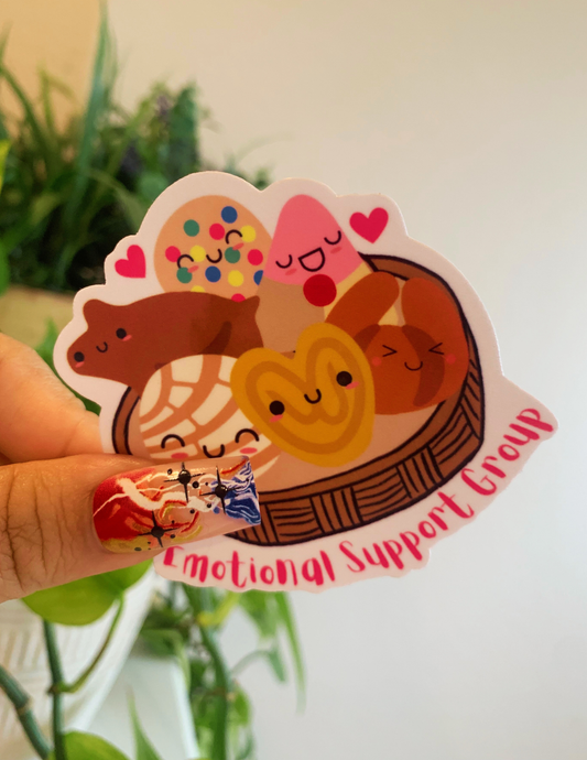 Emotional support group pan dulce sticker