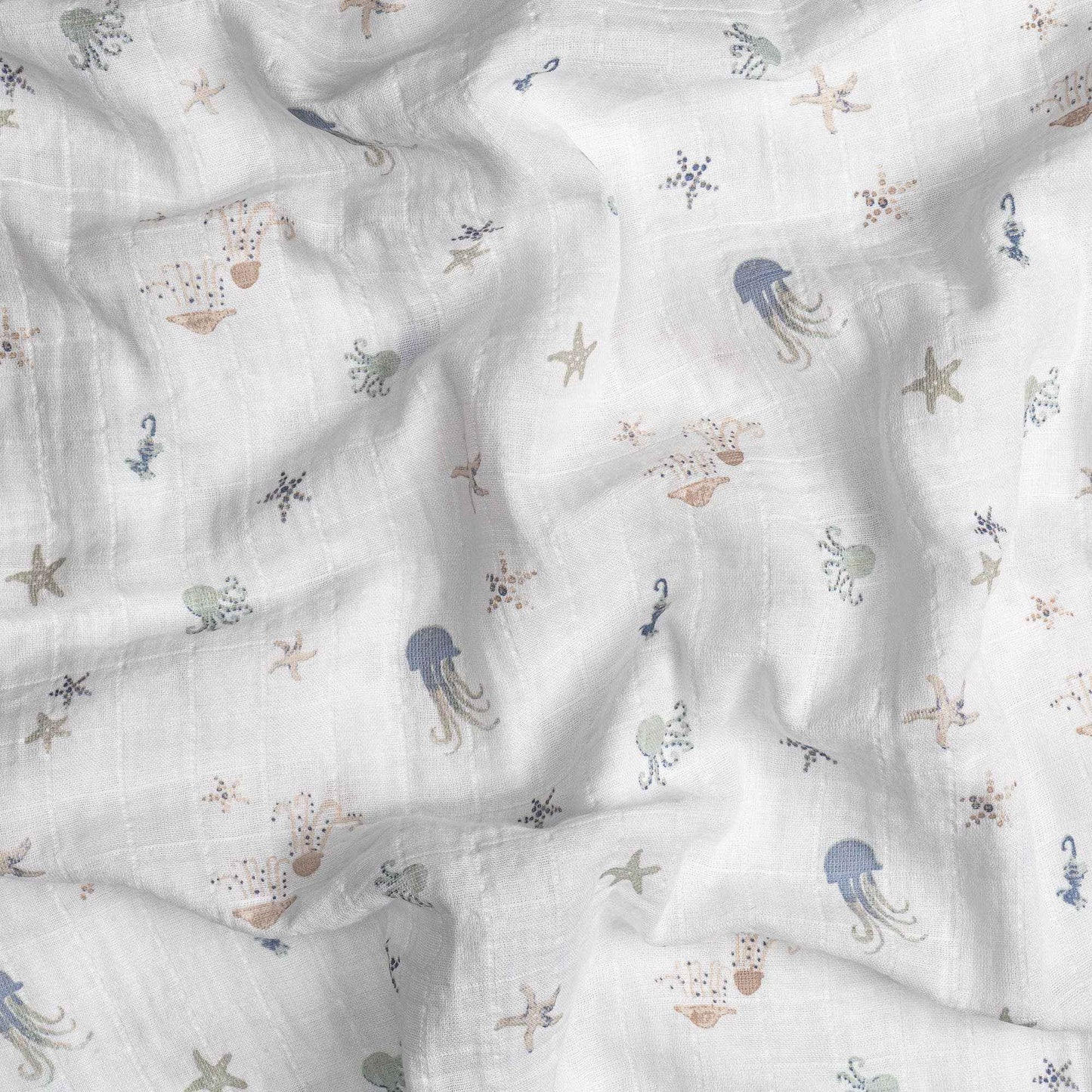 Crane Baby - Cove 3-pc. Swaddle Set (Sea Life)