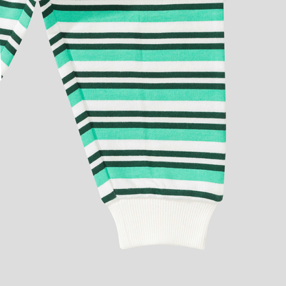 Polo Shirt with Striped Jogger Set for Toddler Boys: 12-18Months