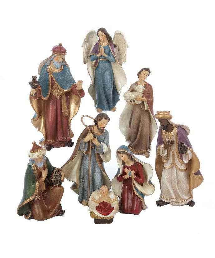 6.25"RESIN NATIVITY SET 8PC