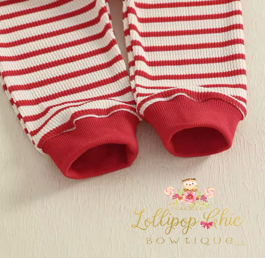 Baby and Toddler Girl Strawberry Embroidery Pant Set: 2-3T