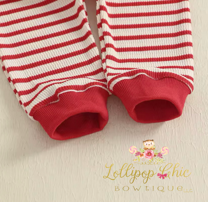 Baby and Toddler Girl Strawberry Embroidery Pant Set: 6-12M