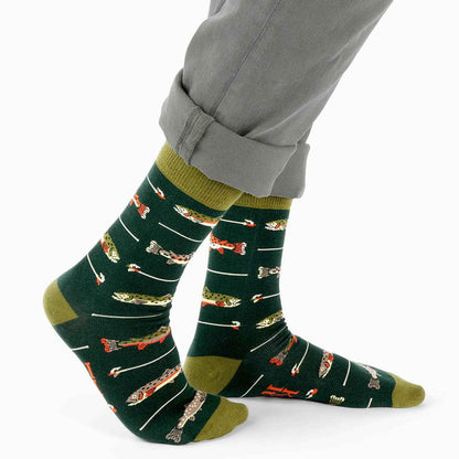 Keepin' It Reel Funny Fishing Socks Gift for Men Accessory