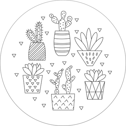 Blooms & Succulents Embroidery Pattern Transfers