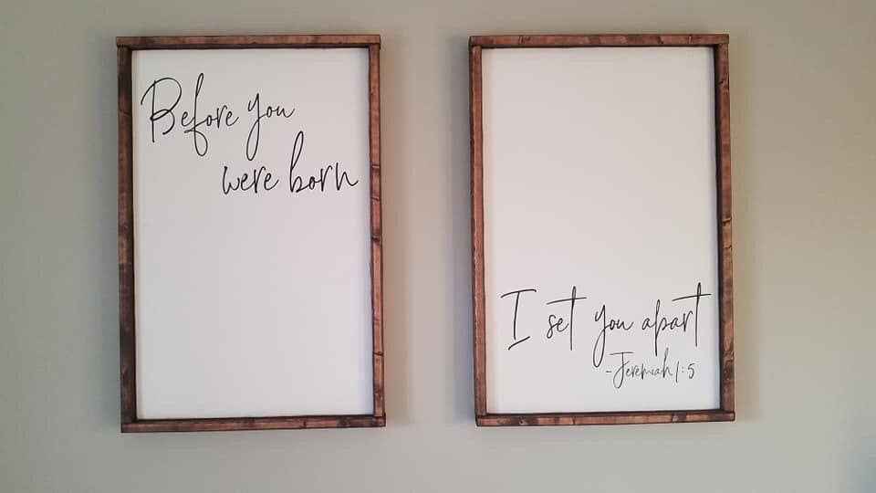 This Phrase of Life - Before you were born i set you apart [FREE SHIPPING!]
