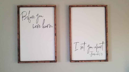 This Phrase of Life - Before you were born i set you apart [FREE SHIPPING!]