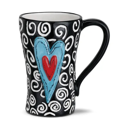 White Swirl Mug
