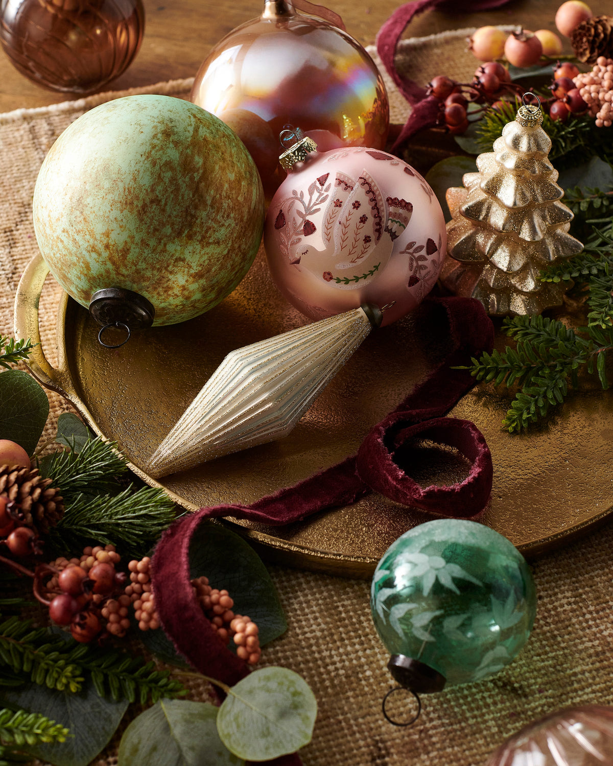 4.5" Glitter Tree Ornament product photo
