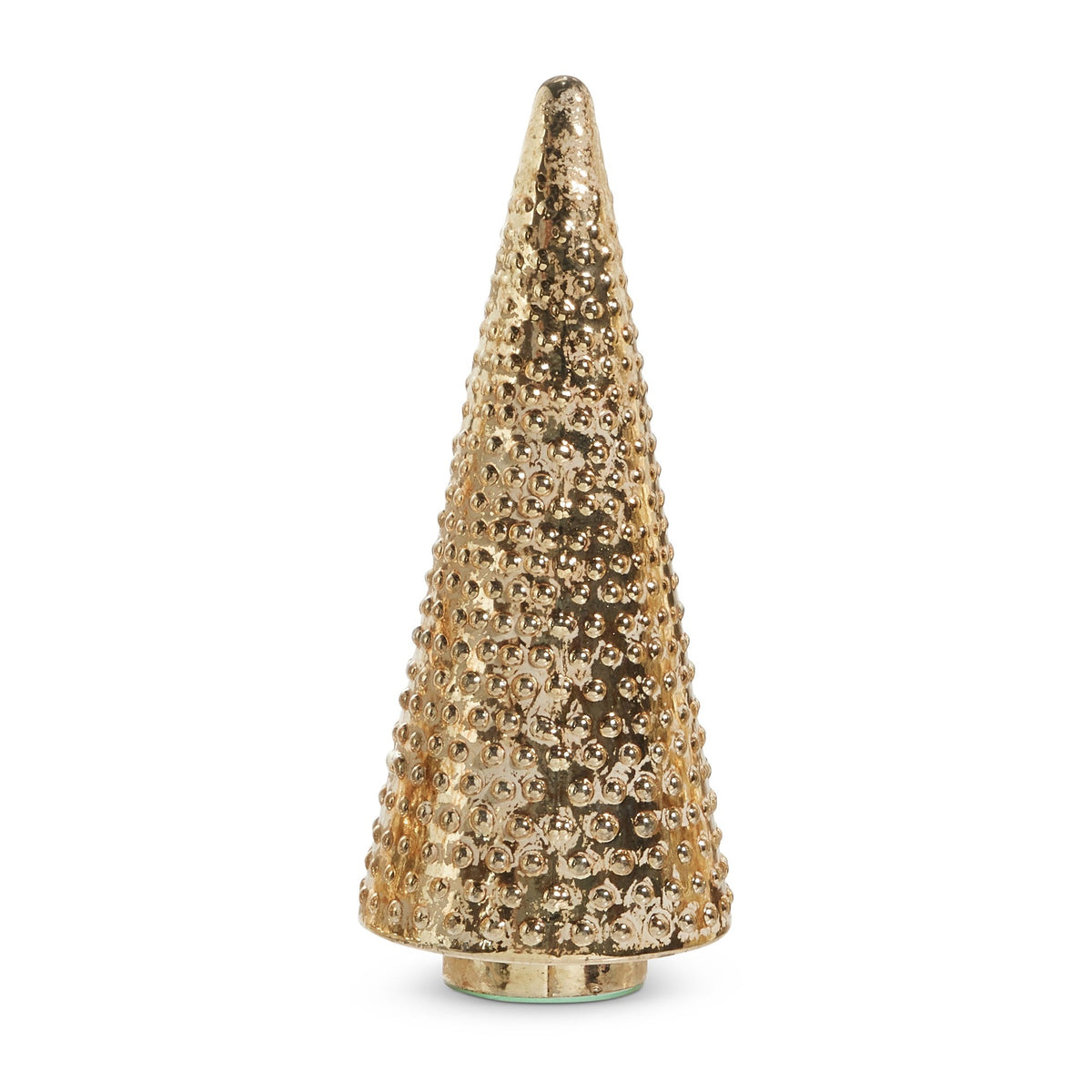 Gold Pattern Trees, Medium, 18" beaded gold glass tree
