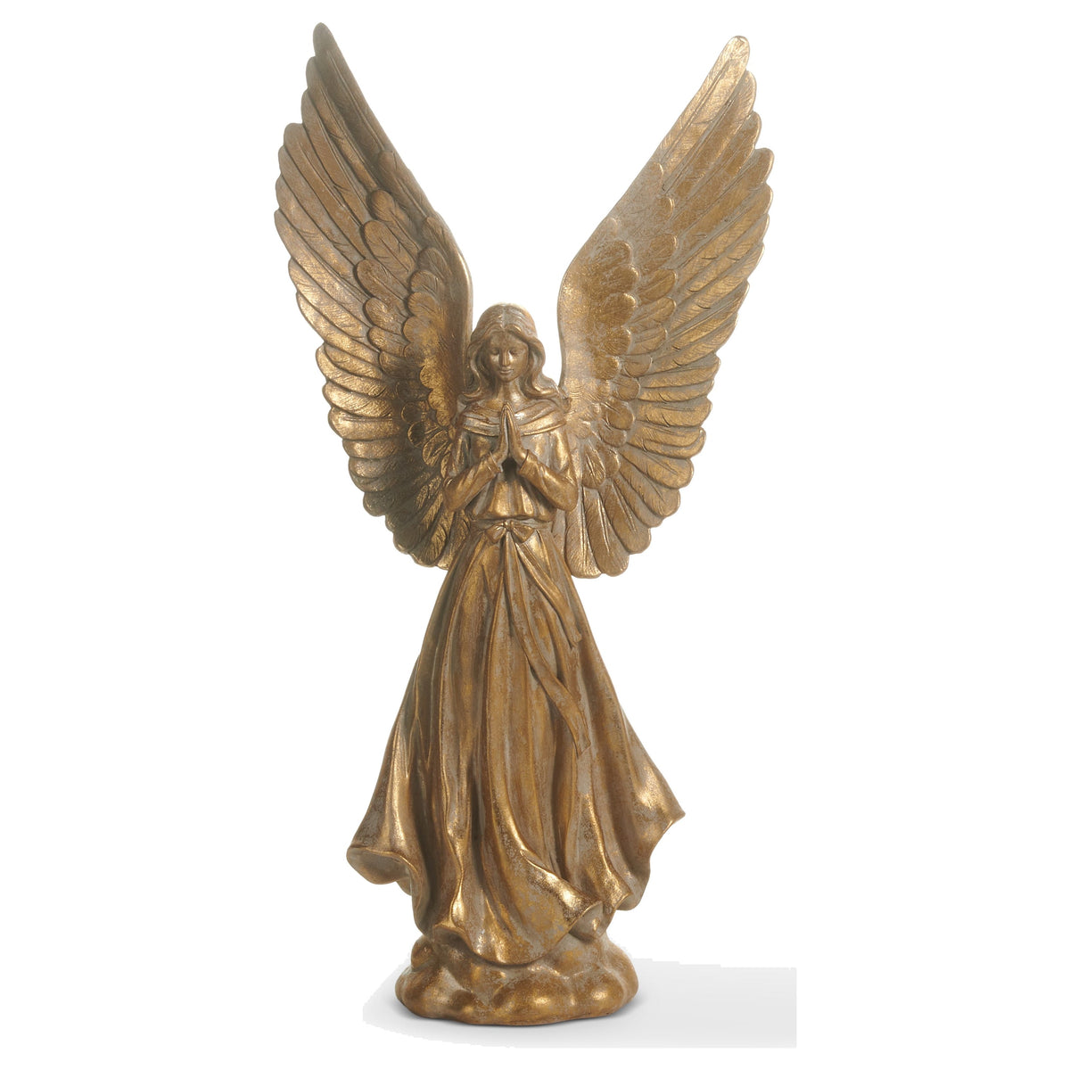 17" Gold Angels, Praying Angel